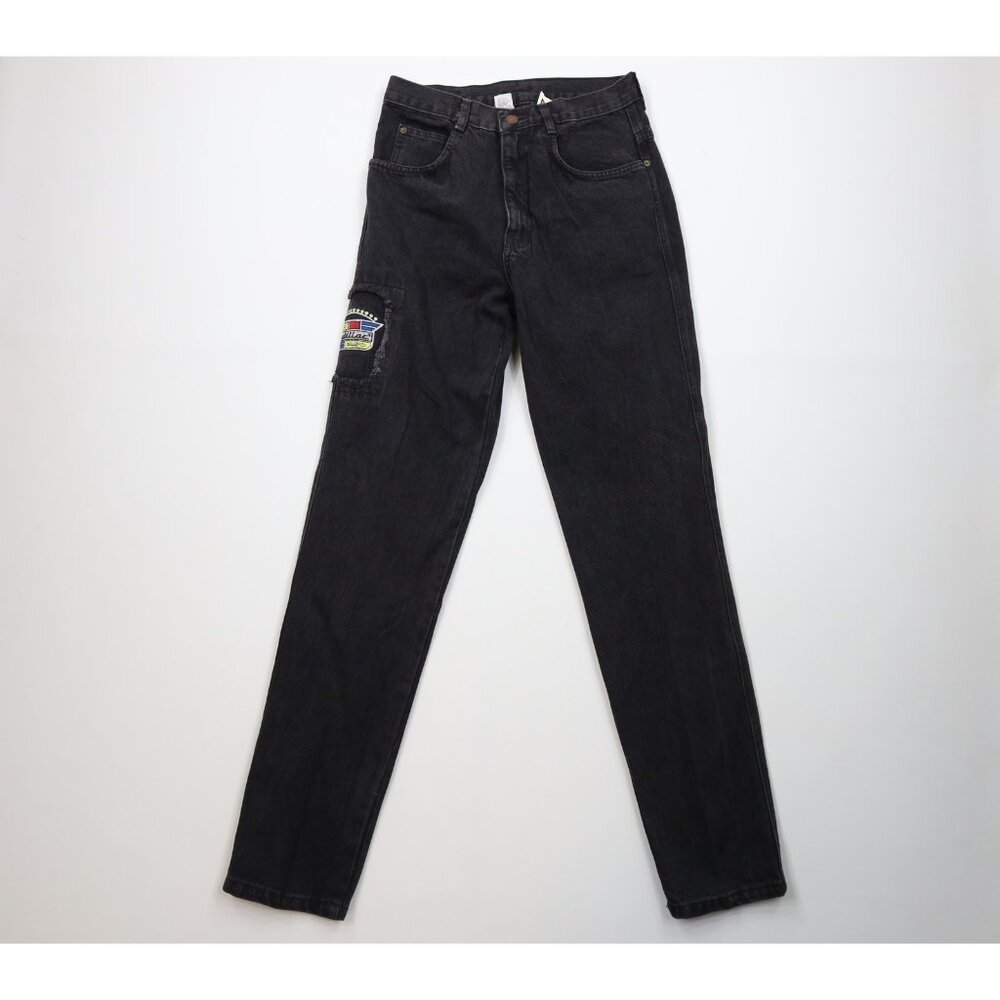 Deadstock Vintage 90s Cadillac Car Mens 30x34 Spell Out Straight Leg Jeans USA